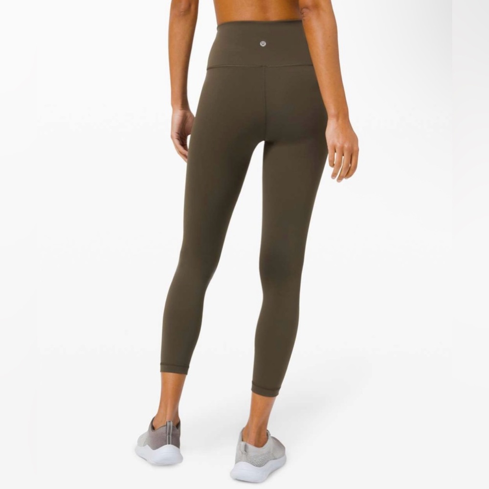 Lululemon Wunder Train High-Rise Legging 25" Dark Olive Size 6